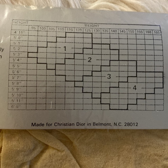 CHRISTIAN DIOR 934 pearl motif stoking tights - Picture 8 of 8